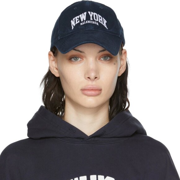 NWT$525 BALENCIAGA Cities New York Embroidered Baseball Cap UNISEX Sz L - Picture 16 of 16